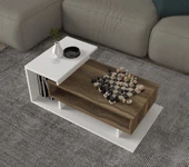 Dekorister Spring Orta Sehpa Beyaz-Ceviz - 3