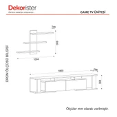 Dekorister Game Tv Ünitesi Beyaz - 8