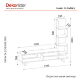 Dekorister İsabel Tv Ünitesi Beyaz-Cordoba thumbnail 7