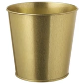 SUMUHOME DAIDAI DEKORATİF ÇELİK SAKSI PİRİNÇ RENGİ 12 CM - 1