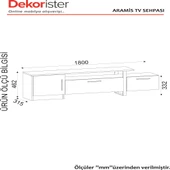 Dekorister Exclusive Aramis Tv Ünitesi Ceviz - 7