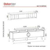 Dekorister Exclusive Sky Tv Ünitesi Ceviz thumbnail 8