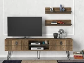 Dekorister Exclusive Rialto Demir Ayaklı Tv Ünitesi Ceviz - 1
