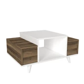 Dekorister Eriberto Orta Sehpa Beyaz-Ceviz thumbnail 5