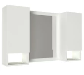 Dekorister Antuan Banyo Üst Dolabı Aynalı Beyaz - 3