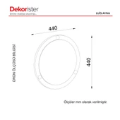 Dekorister Exclusive Luis Ayna Siyah - 5