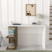 Dekorister Elegance Çalışma Masası Beyaz-Ceviz - 1