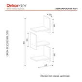 Dekorister Demand Duvar Rafı Beyaz - 4