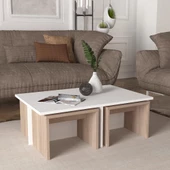 Dekorister Chest Orta Sehpa Beyaz-Cordoba - 2