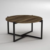 Dekorister Exclusive Noce Demir Orta Sehpa Ceviz - 3