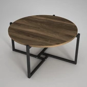 Dekorister Exclusive Noce Demir Orta Sehpa Ceviz - 2