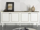 Dekorister Exclusive Ravenna Konsol Beyaz-Mermer - 2