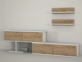 Dekorister Maximus Tv Ünitesi Beyaz-Safir - 3