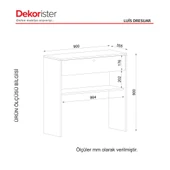 Dekorister Exclusive Luis Dresuar Ceviz-Siyah - 6
