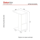 Dekorister Afitab Yan Sehpa Beyaz - 4
