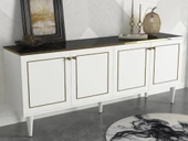 Dekorister Exclusive Ravenna Konsol Beyaz-Mermer - 1