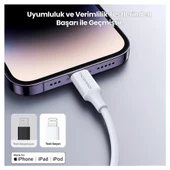 NPO UTL12 60W 1.2m TPE USB to Lightning Hızlı Şarj ve Data Kablosu - 8