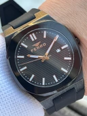 Ferro Silikon Kordon Takvimli Kadran 30 Mt Suya Dayanıklı Erkek Kol Saat EFM.11340-GS thumbnail 3