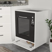 Dekorister Sema Ankastre Fırın Dolabı Beyaz - 3