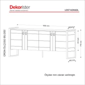 Dekorister Exclusive Lost Konsol Ceviz - 8