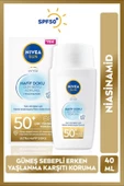 Nivea Sun Hafif Dokulu Güneş Koruyucu Yüz Kremi 40ml, Spf50, Yüksek Güneş Koruyucu, Erken Yaşlanma Karşıtı - 1