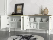 Dekorister Exclusive Ravenna Konsol Beyaz-Mermer - 3