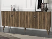 Dekorister Exclusive Wood Konsol Ceviz-Antrasit - 2
