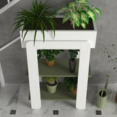 Dekorister Nola Çiçeklik Beyaz-Garden - 3