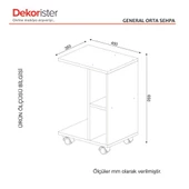 Dekorister General Yan Sehpa Beyaz - 4