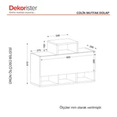 Dekorister Colin Mutfak Dolabı Beyaz - 7