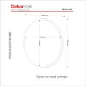 Dekorister Exclusive Glob Ayna Ceviz - 4