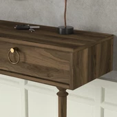 Dekorister Exclusive Goldy Aynalı Dresuar Ceviz - 4