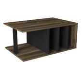 Dekorister Exclusive Hilda Orta Sehpa Ceviz-Siyah - 3