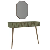 Dekorister Exclusive Forest Aynalı Dresuar Ceviz-Garden - 6