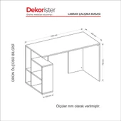 Dekorister Labran Çalışma Masası Beyaz-Cordoba - 8