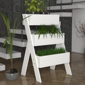 Dekorister Gardenia Çiçeklik Beyaz - 1