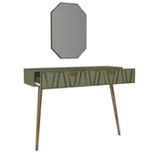 Dekorister Exclusive Forest Aynalı Dresuar Ceviz-Garden - 7