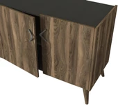 Dekorister Exclusive Wood Konsol Ceviz-Antrasit - 6