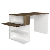 Dekorister Alphonzo Çalışma Masası Beyaz-Ceviz - 5