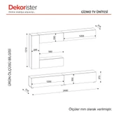 Dekorister Gizmo Tv Ünitesi Beyaz - 8