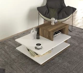 Dekorister Venüs Orta Sehpa Beyaz-Ceviz - 3