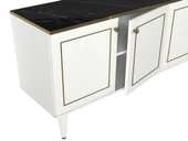 Dekorister Exclusive Ravenna Konsol Beyaz-Mermer - 6