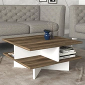 Dekorister Hamton Orta Sehpa Ceviz-Beyaz - 1