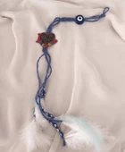 Nazar Boncuklu Kötü Göz Kovucu Dikiz Ayna Duvar Bahçe Ağaç Teras Balkon Süsleme - 3