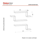 Dekorister Lowa Duvar Rafları - 6