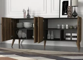 Dekorister Exclusive Wood Konsol Ceviz-Antrasit - 4