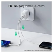 NPO UTL02 60W 20cm TPE USB to Lightning Hızlı Şarj ve Data Kablosu - 2