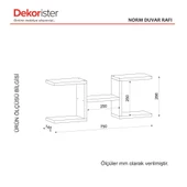 Dekorister Norm Duvar Rafı - 4