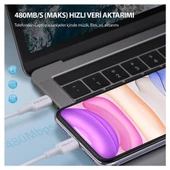 NPO CTC02 60W 20cm TPE Type-C to Type-C Hızlı Şarj ve Data Kablosu - 6