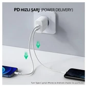 NPO CTC02 60W 20cm TPE Type-C to Type-C Hızlı Şarj ve Data Kablosu - 5